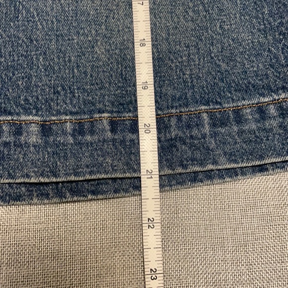 JCrew Jean Skirt with front patch pockets.  Size 6. NWT. - Picture 8 of 10